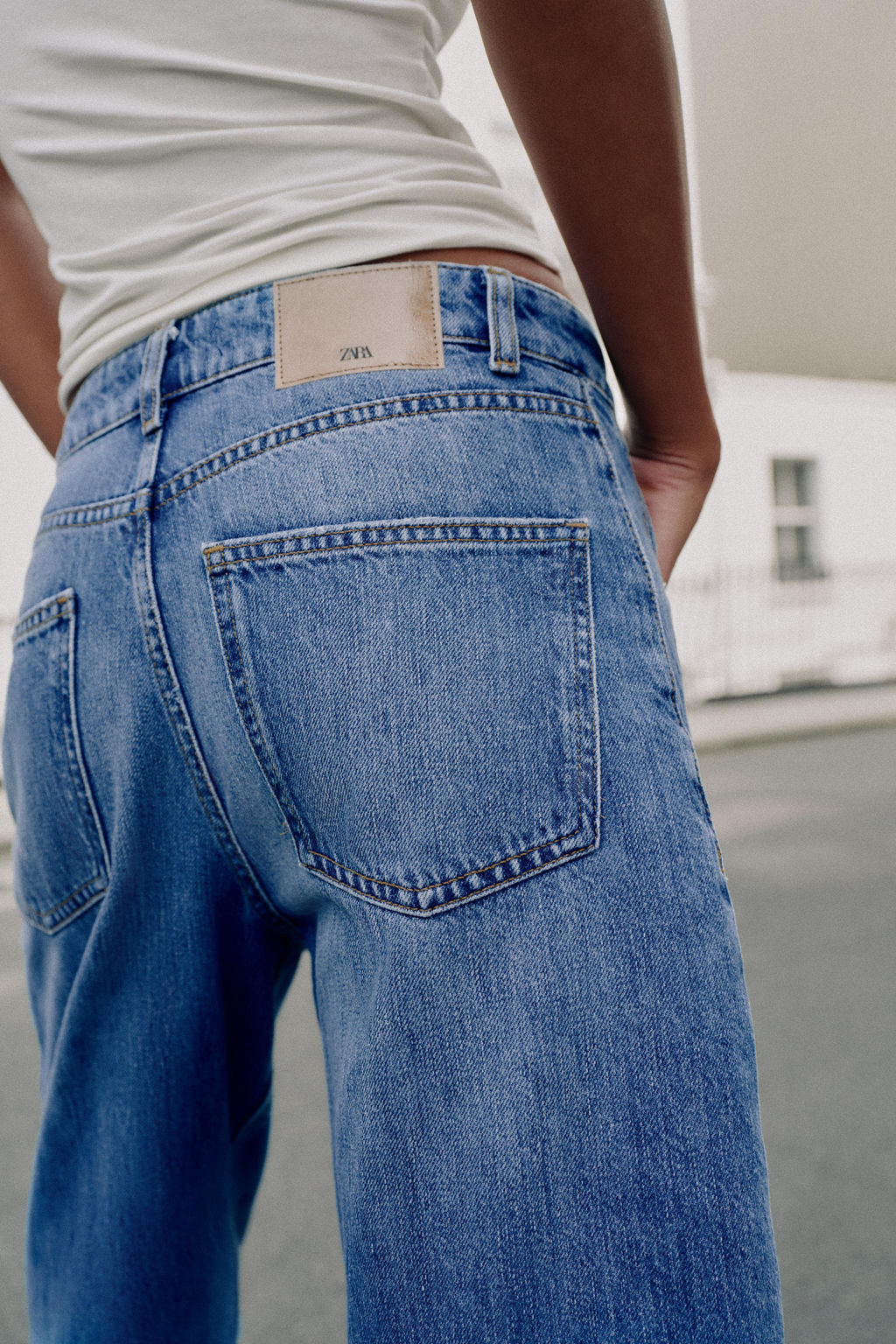 JEANS Z1975 BARREL / Azul medio - Zara фото 5