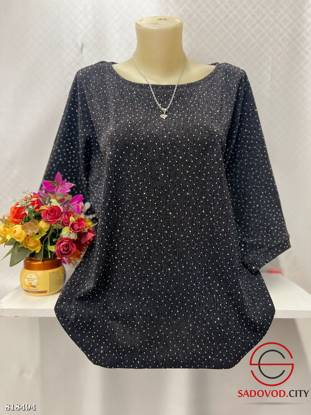 Блузка женская со стразами - Bruno фото 3