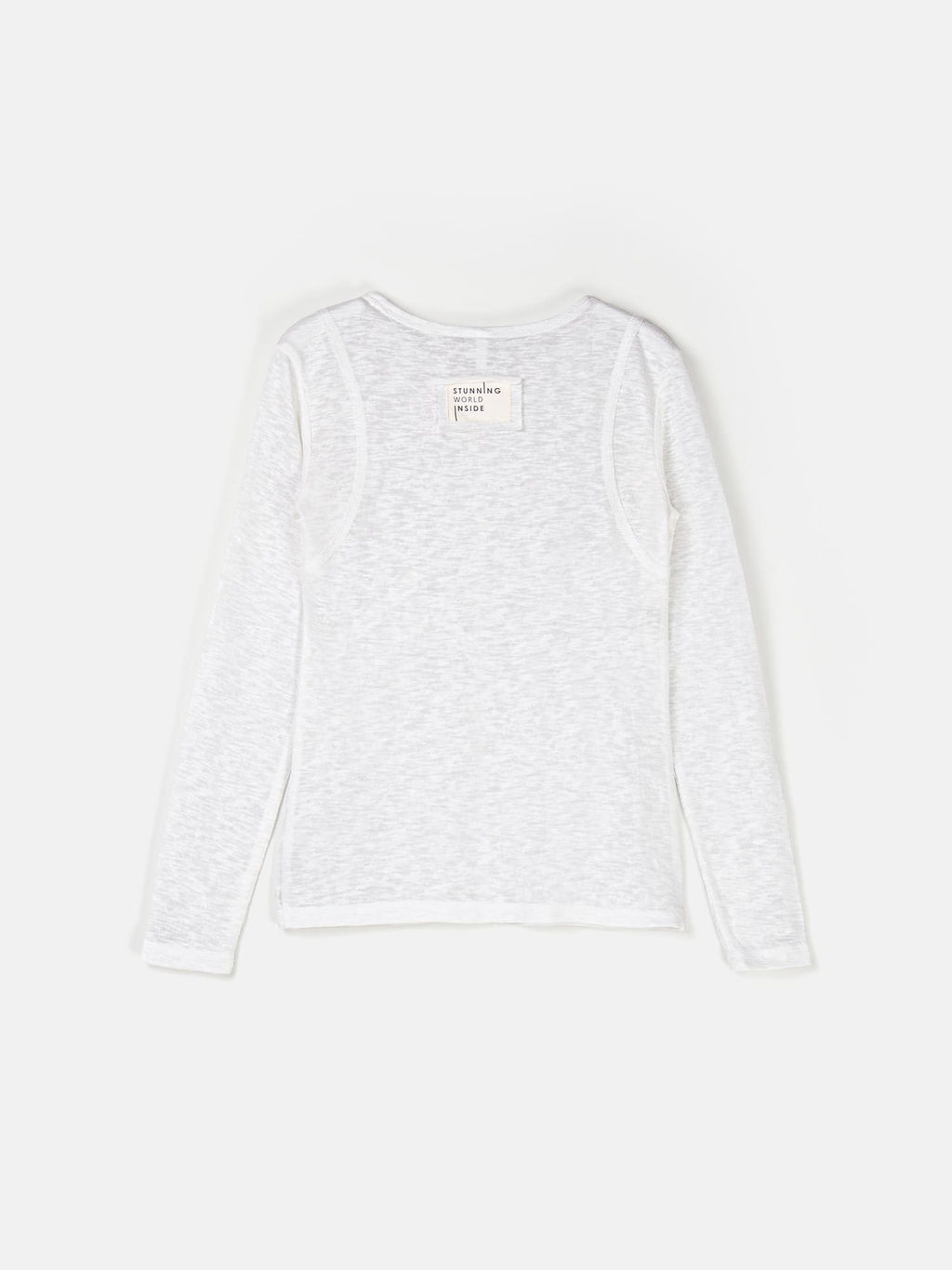 Лонгслив Slim Fit "Белый" женский