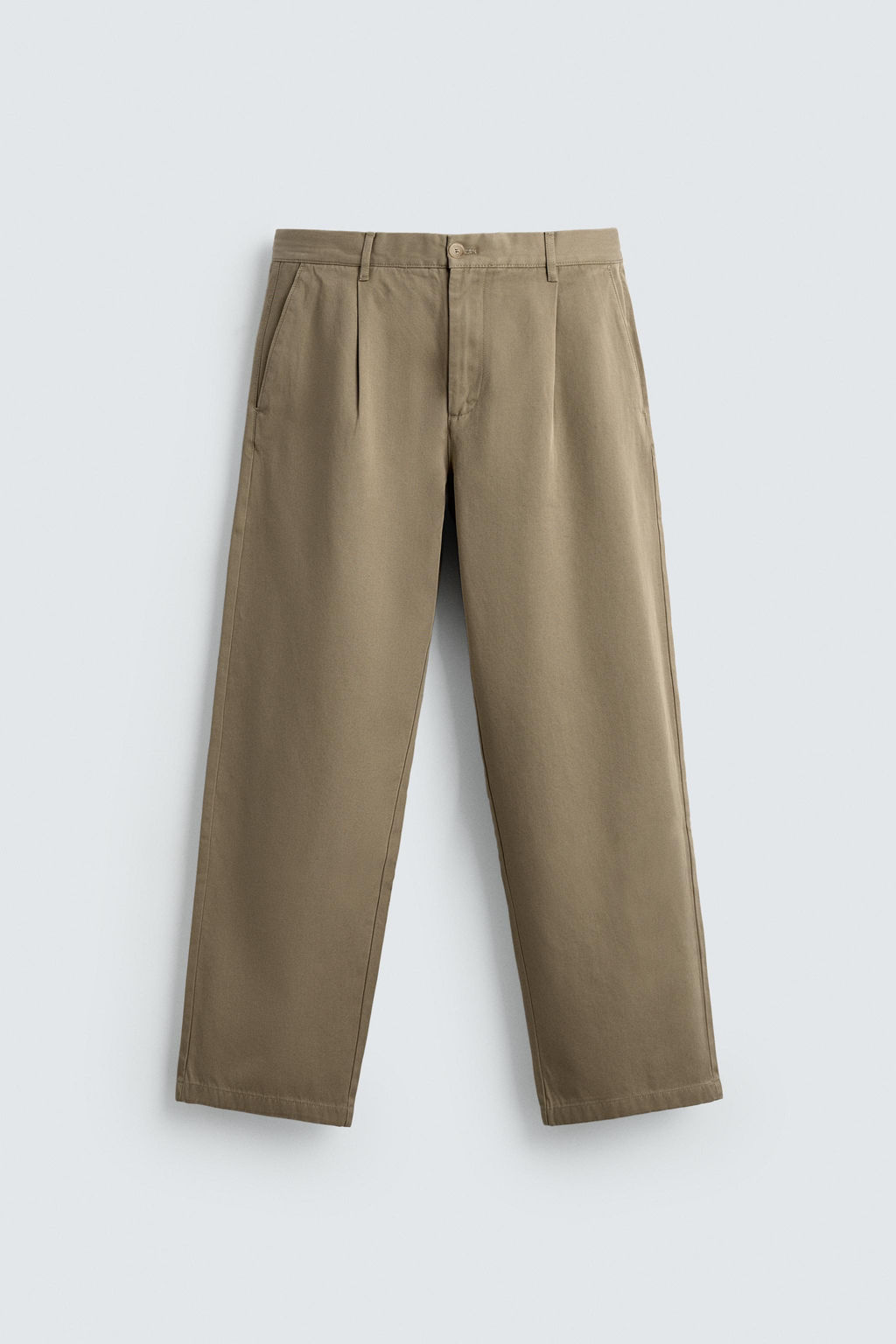 PANTAL?N CHINO RELAXED FIT PLIEGUES / Beige - Zara фото 6