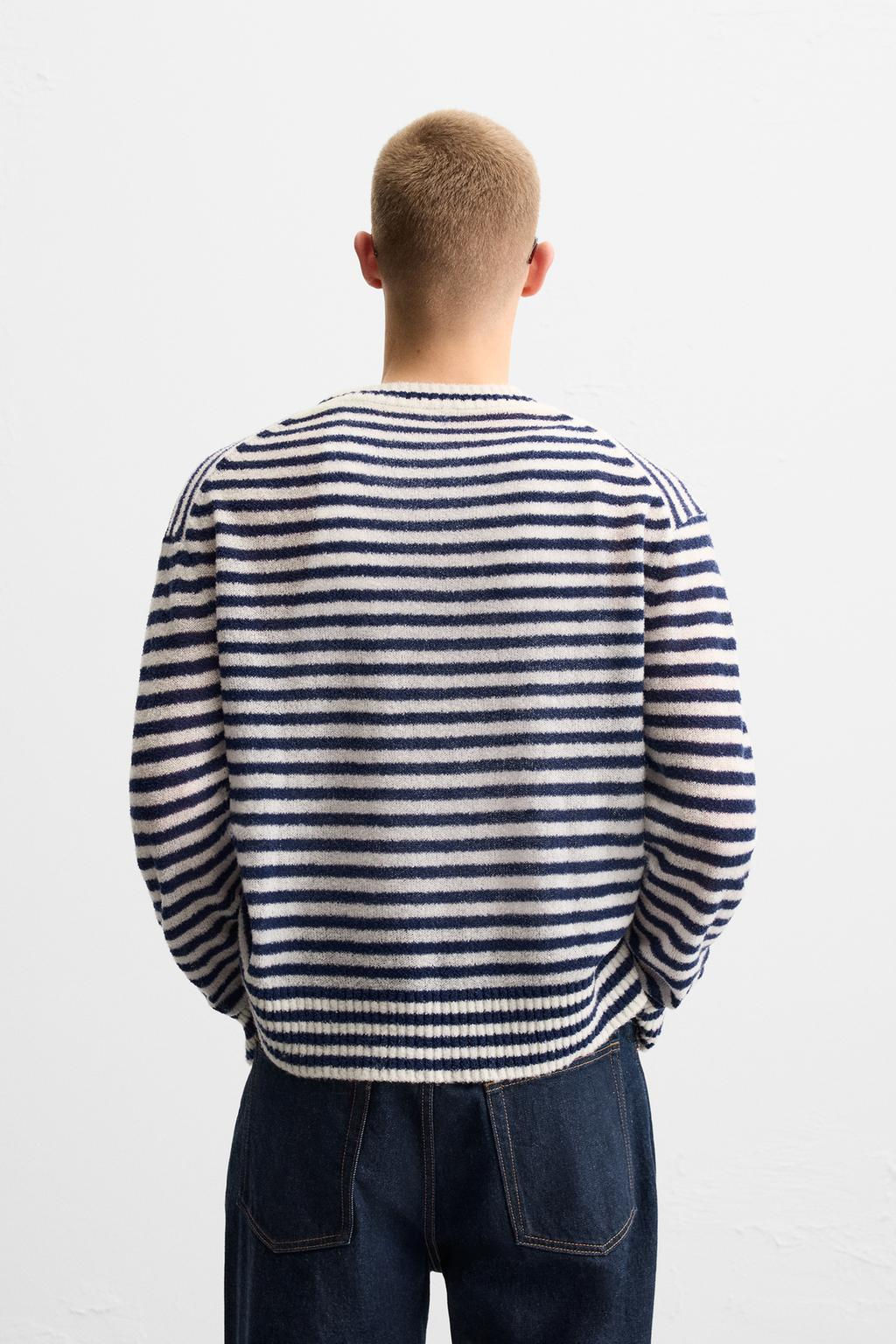 STRIPED JACQUARD SWEATER - Zara фото 4