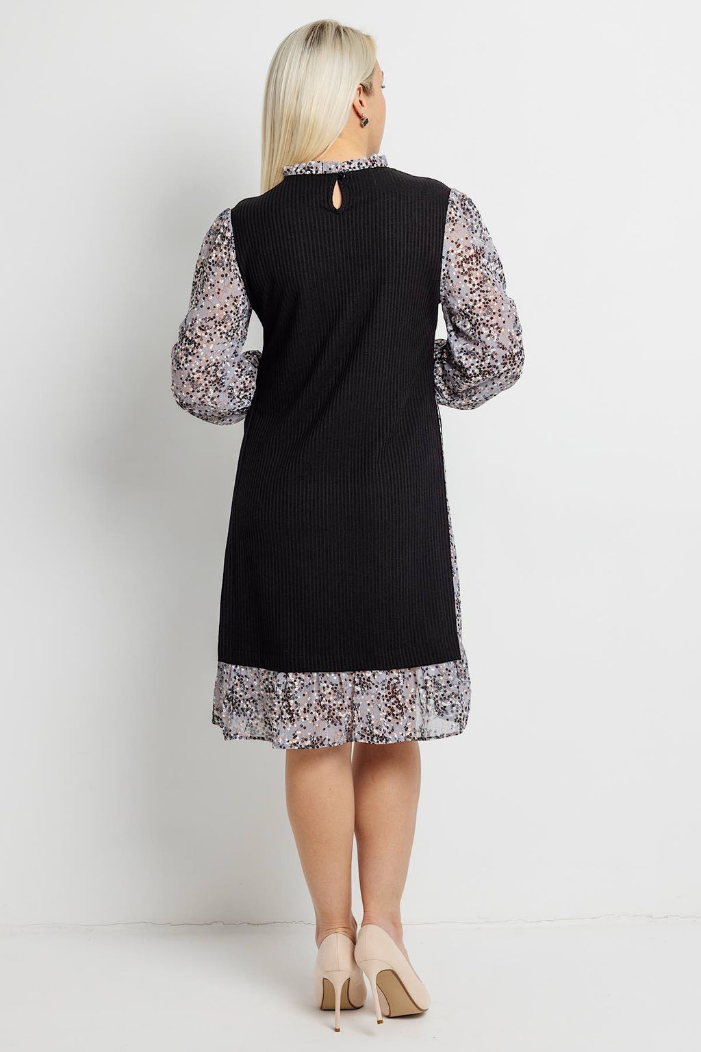 Платье женское 6165/09/Черный, серый - Rise фото 5