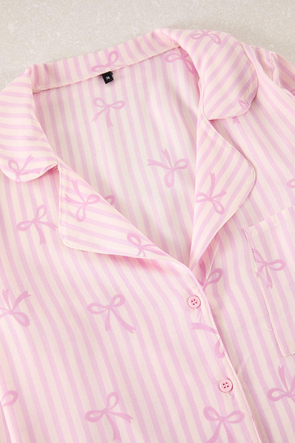 Trendyolmilla Ac?k Pembe Kurdele/Fiyonklu Viskon Dokuma Pijama Tak?m? THMAW21PT0936 фото 25