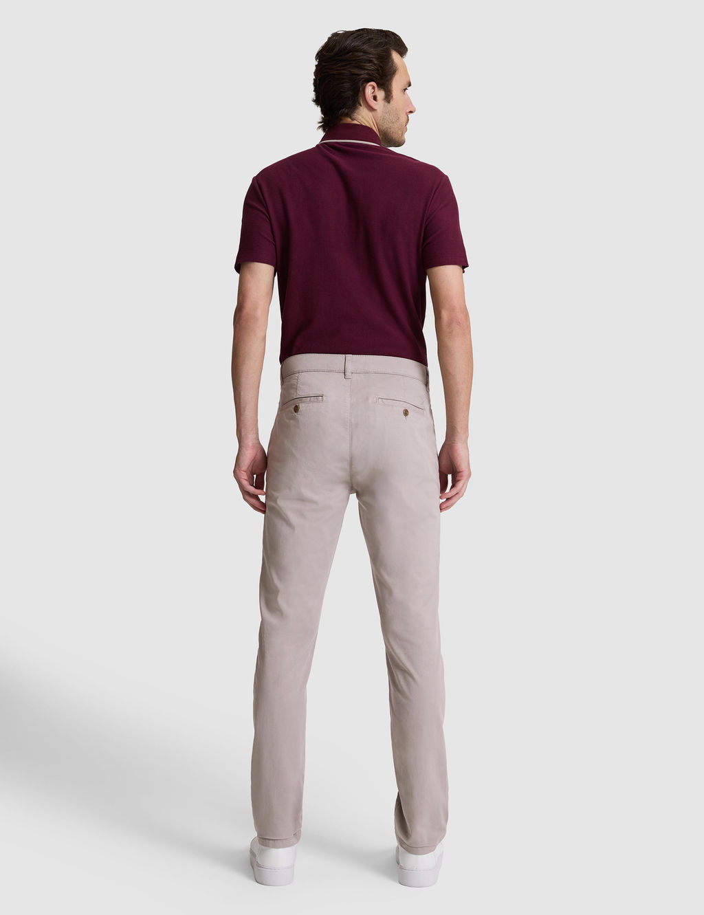 Vizon Slim Fit Pamuk Kar___ml_ Kanvas Pantolon