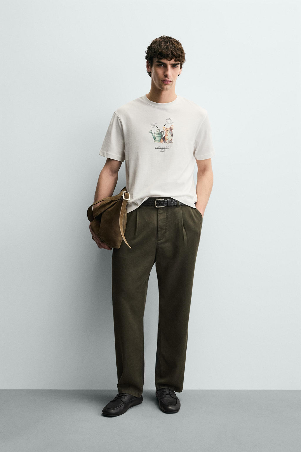 T-SHIRT WITH CONTRAST PRINT - Zara фото 9