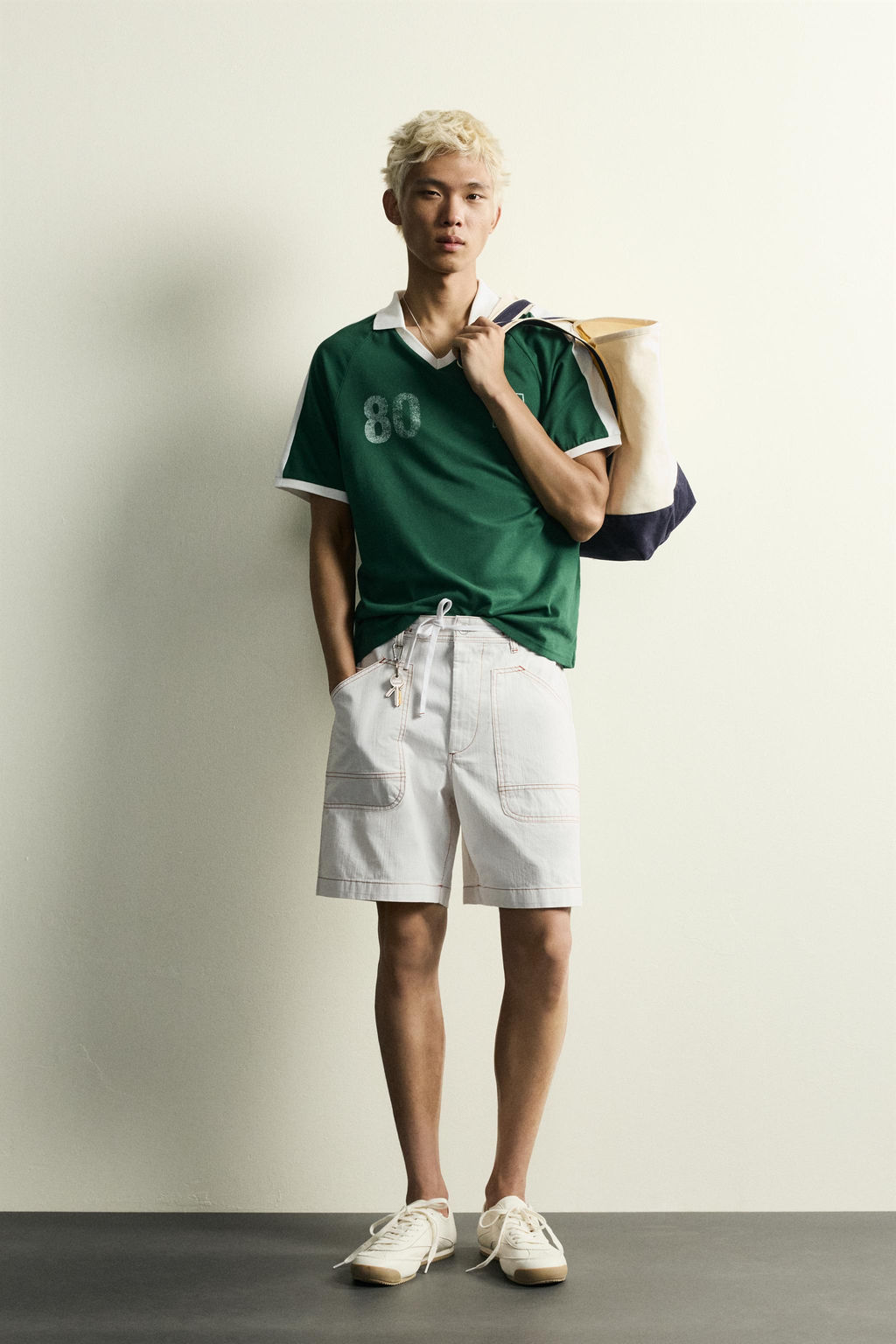 POLO CONTRASTE F?TBOL RETRO / Verde