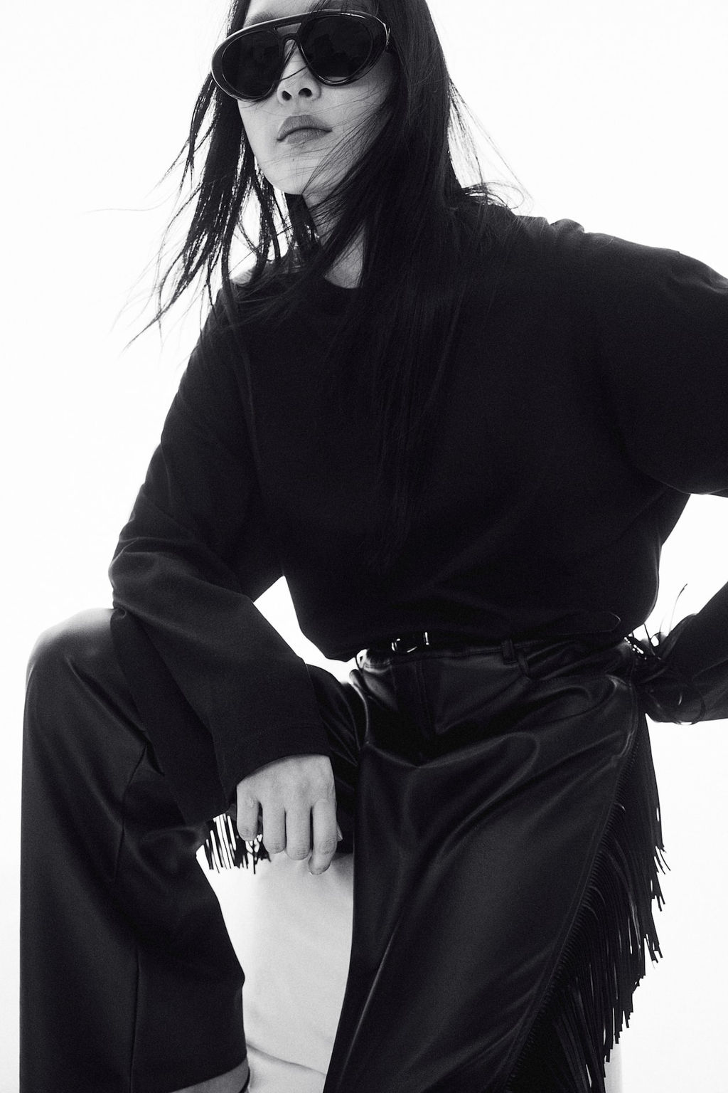 Top de algodon de corte holgado - H&m фото 3