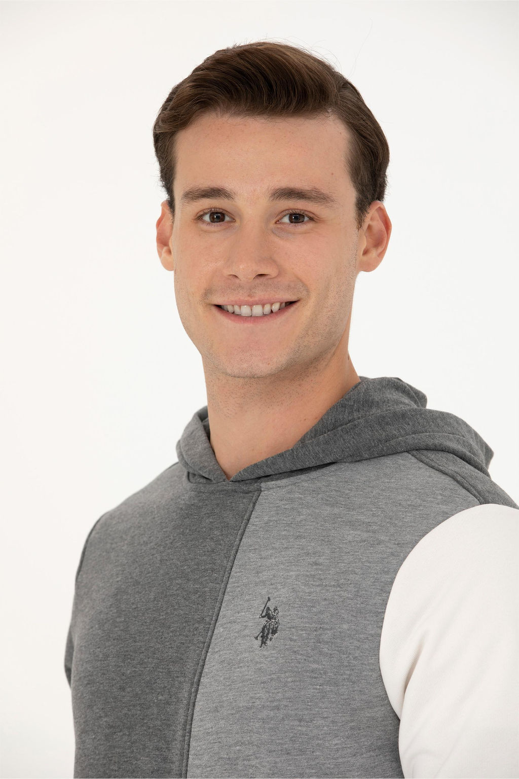 U. S. Polo Assn Мужской свитшот антрацитового меланжа - U.s. polo assn фото 17