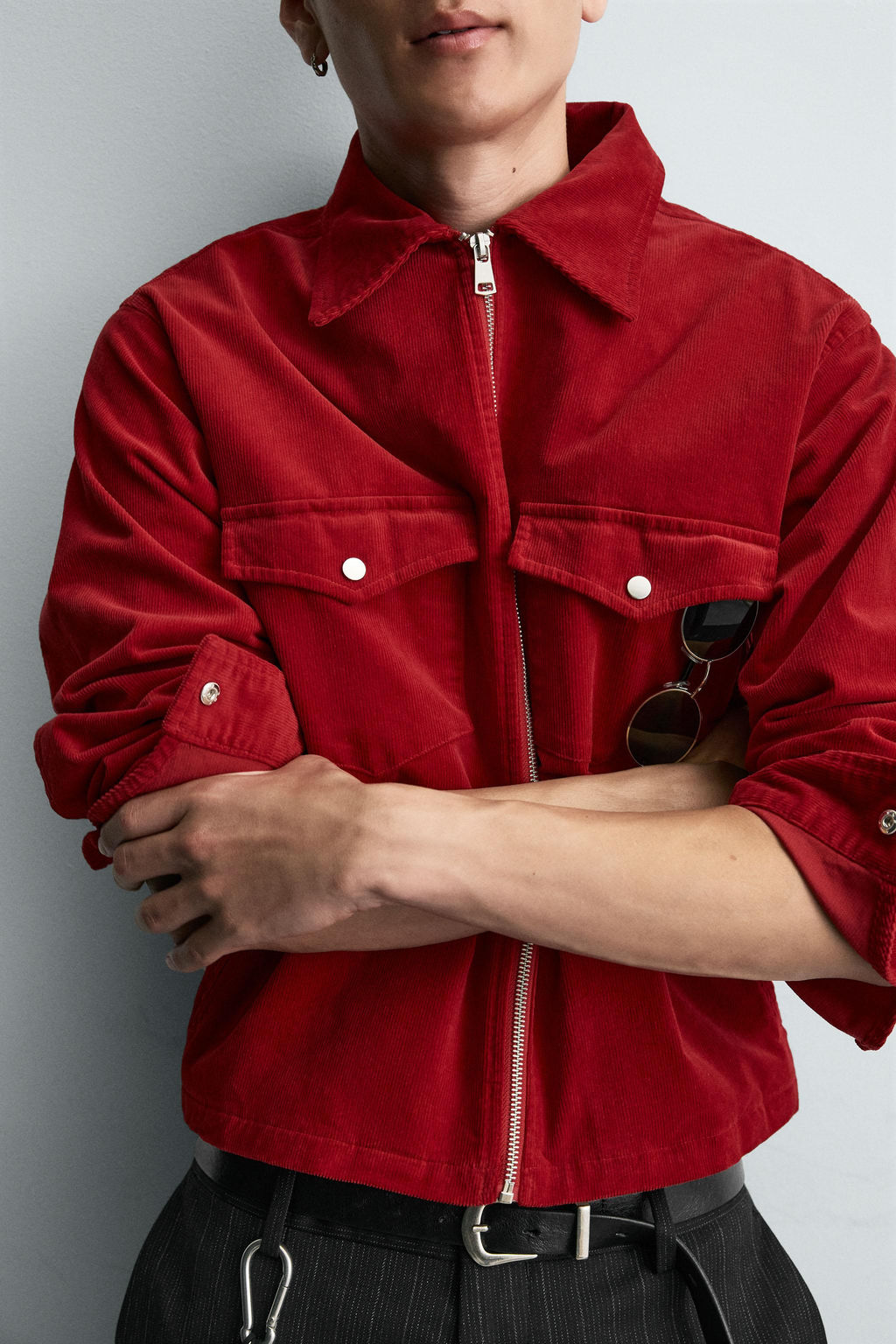 BOXY FIT CORDUROY OVERSHIRT - Zara фото 5