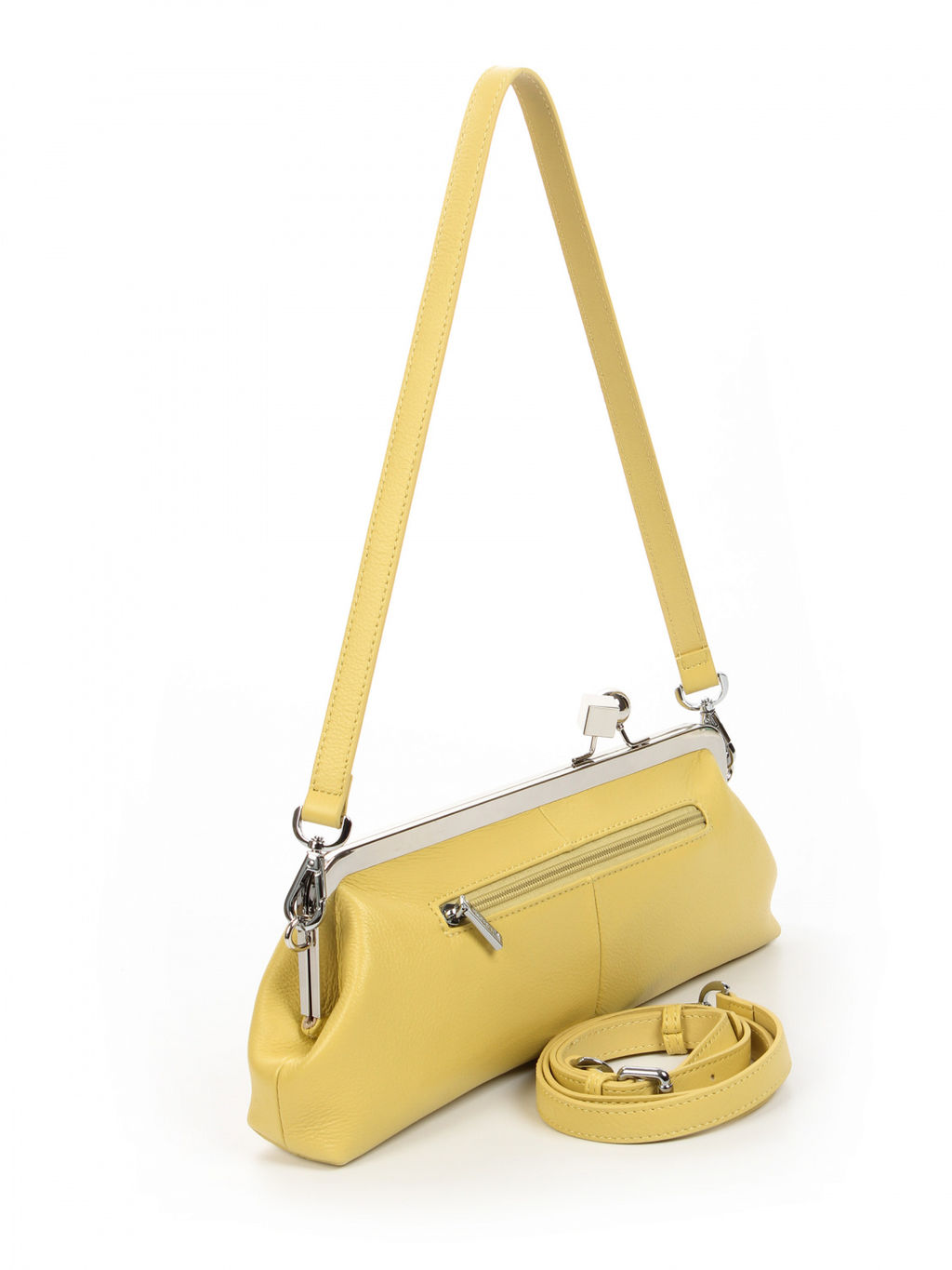 LACCOMA сумка АУ4892-светло желтый натуральная кожа хлопок