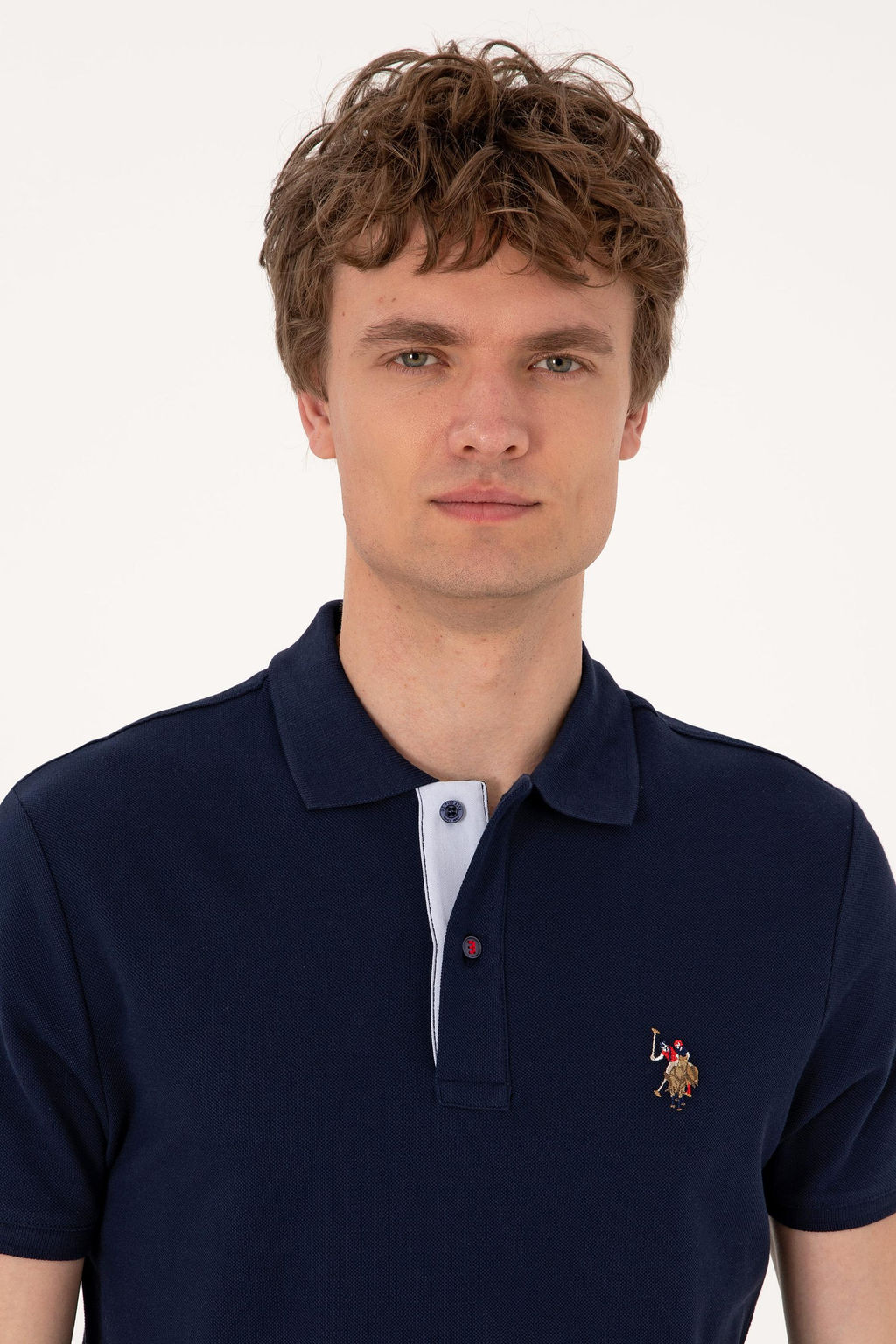 Erkek Slim Fit Polo Yaka Lacivert Basic Ti__rt Sepette S_rpriz _ndirim - U.s. polo assn фото 2