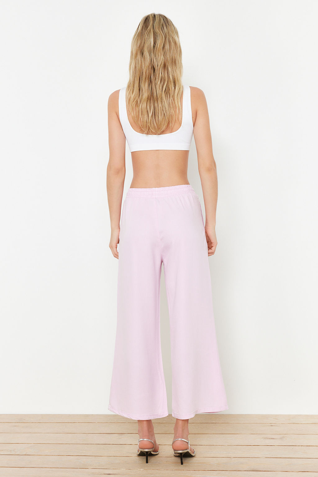 Mint %100 Tencel Beli Lastikli Yuksek Bel Culotte Jeans TWOSS24JE00285 - Trendyolmilla фото 16