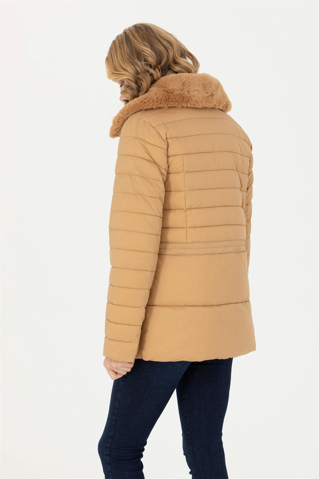 Женское песочное пальто Неожиданная скидка в корзине - U.s. polo assn фото 5