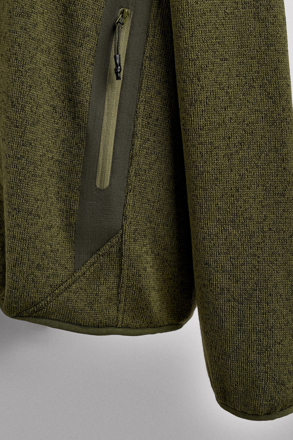 CONTRAST FLEECE KNIT CARDIGAN - Zara фото 8