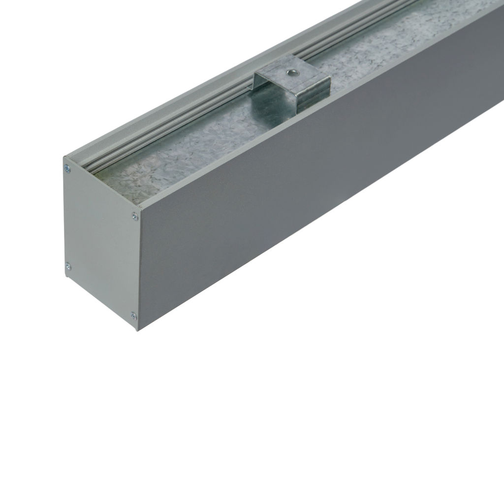 ULO-K10D 40W/4000K/L100 IP65 SILVER Светильник линейный светодиодный подвесной. Белый свет (4000К). 5600 Лм. Алюминий. Цвет серебро. TM Uniel
