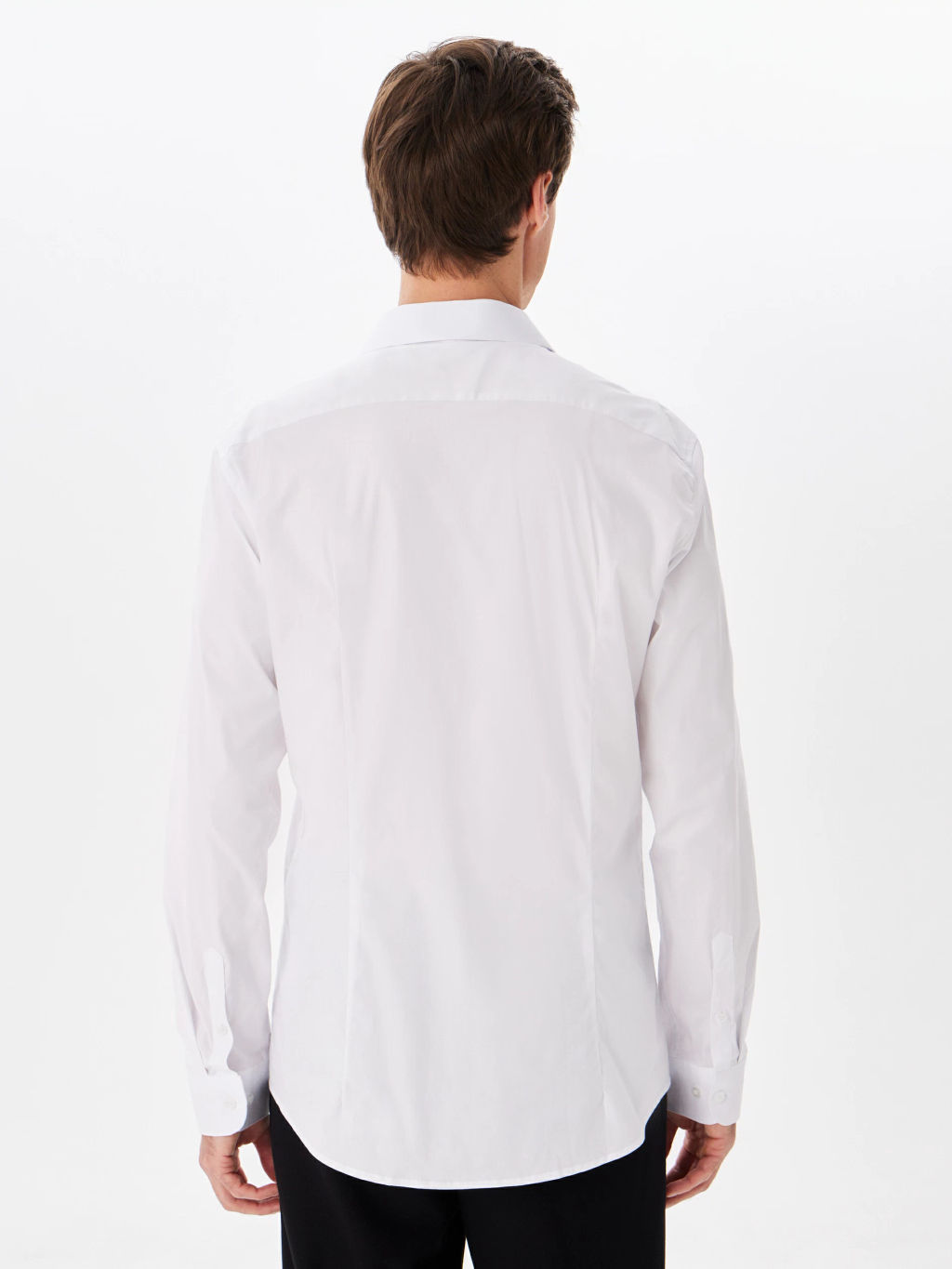 Сорочка мужская длинный рукав GREG 100/237/WH/ZVN STRETCH