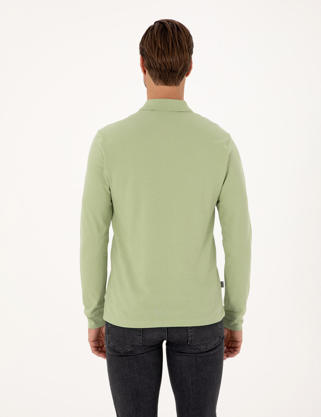 _a_la Slim Fit K_vr_lmaz Polo Yaka Basic Pike Sweatshirt - Pierre cardin фото 5