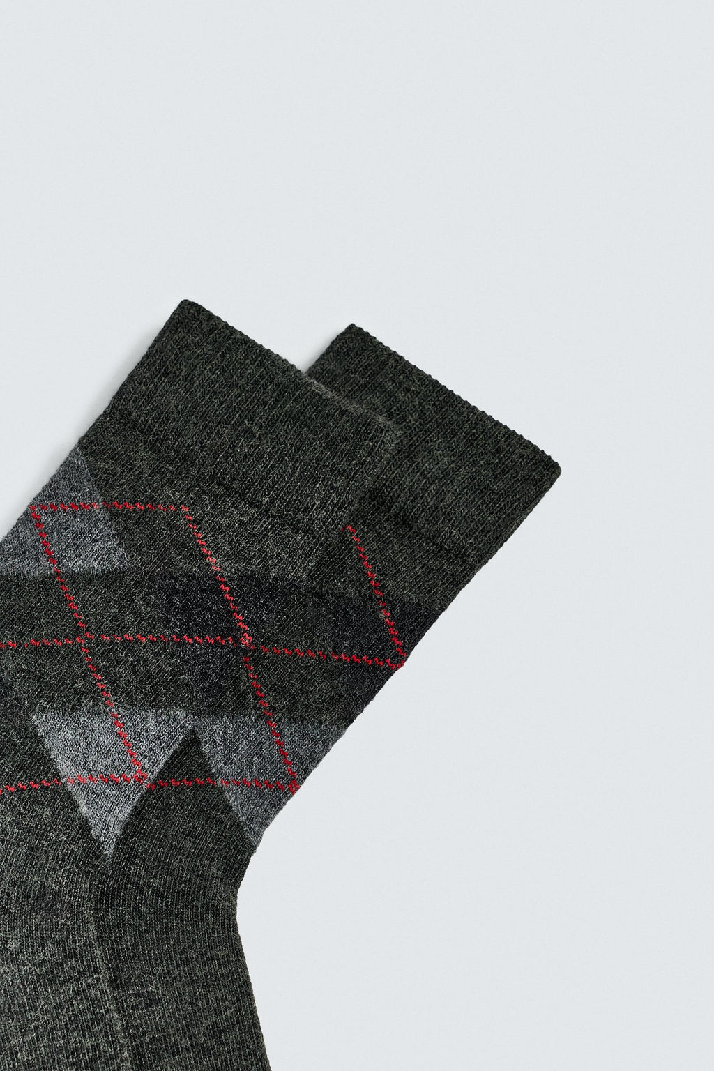 ARGYLE SOCKS WITH WOOL