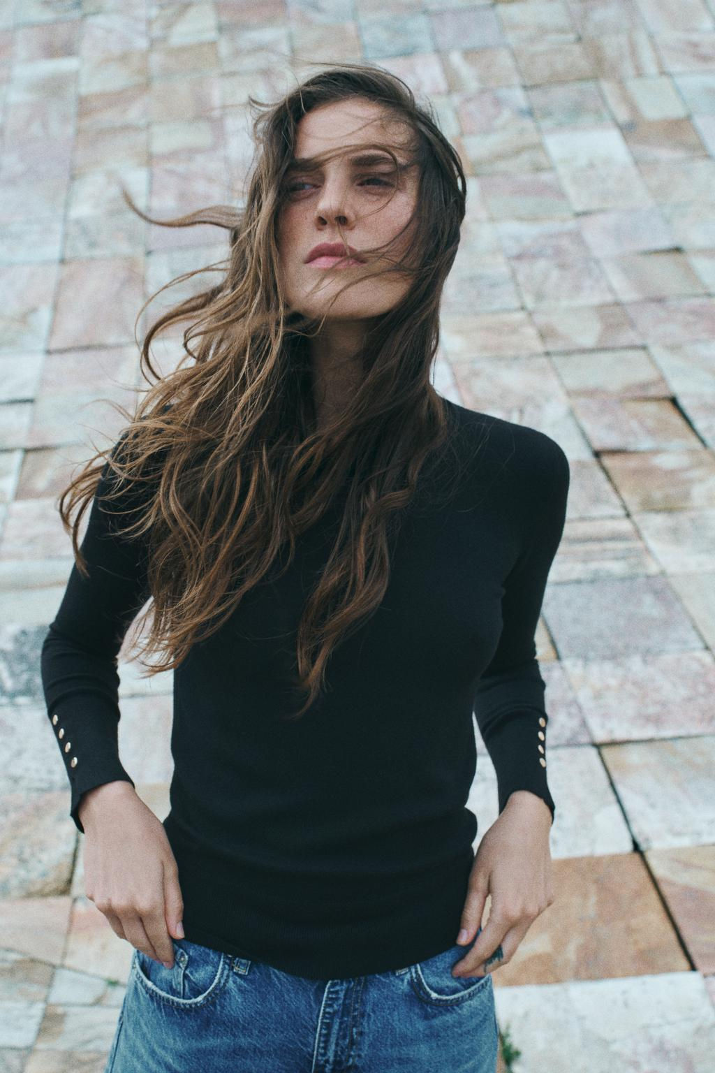 BASIC PLAIN KNIT SWEATER - Zara фото 10