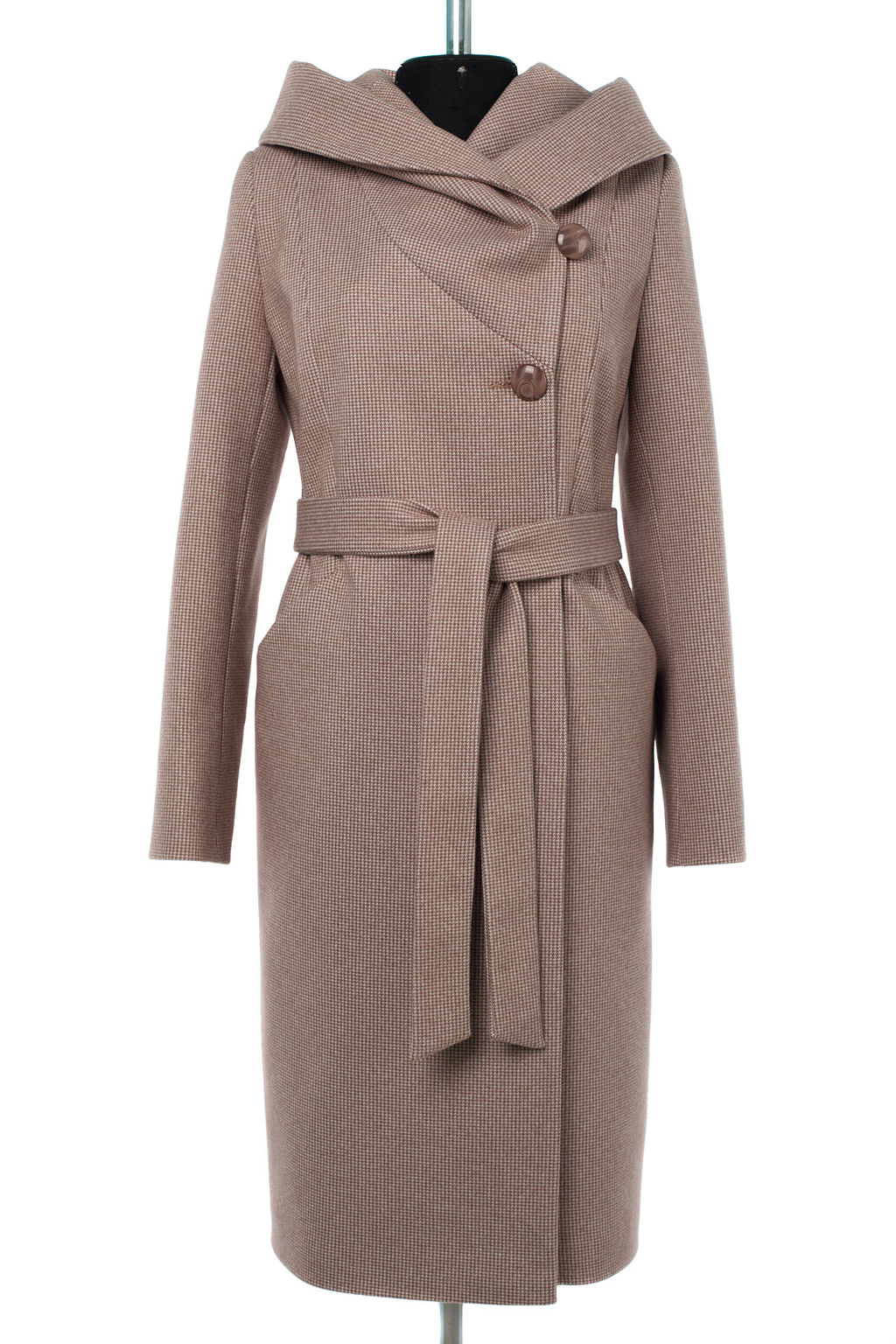 01-10733 Пальто женское демисезонное (пояс)