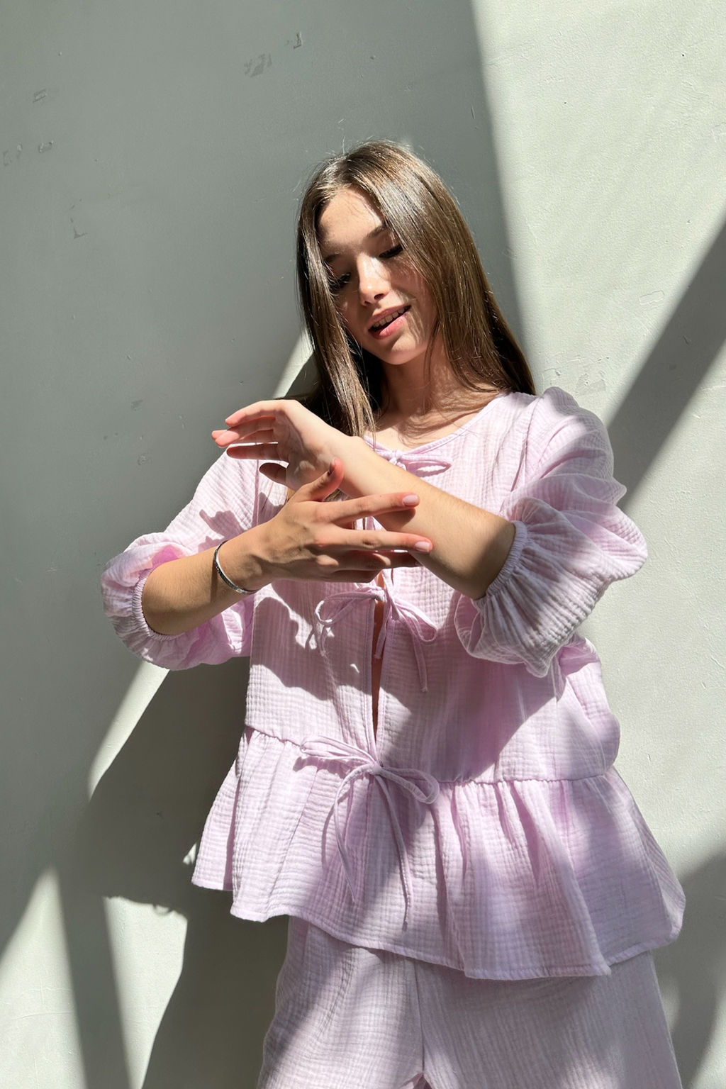 Костюм муслин SET070/03/Нежная лаванда - M&G all natural фото 3