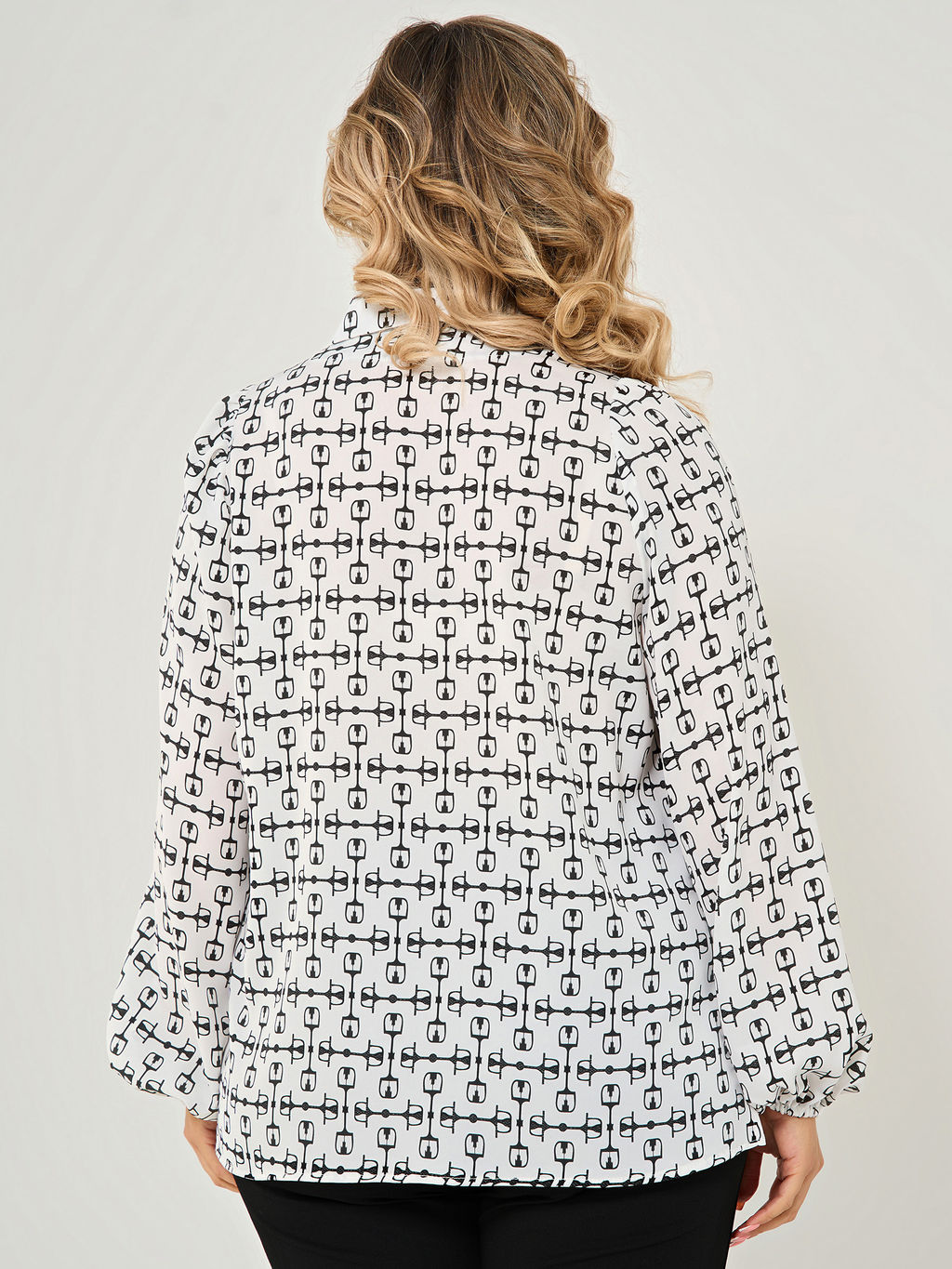 Блузка 0059-27п кремово-белый - Dora фото 35