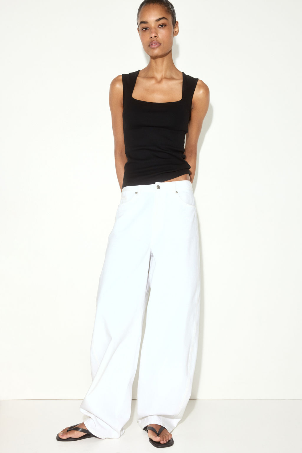 Top de canal? con escote cuadrado - H&m фото 7