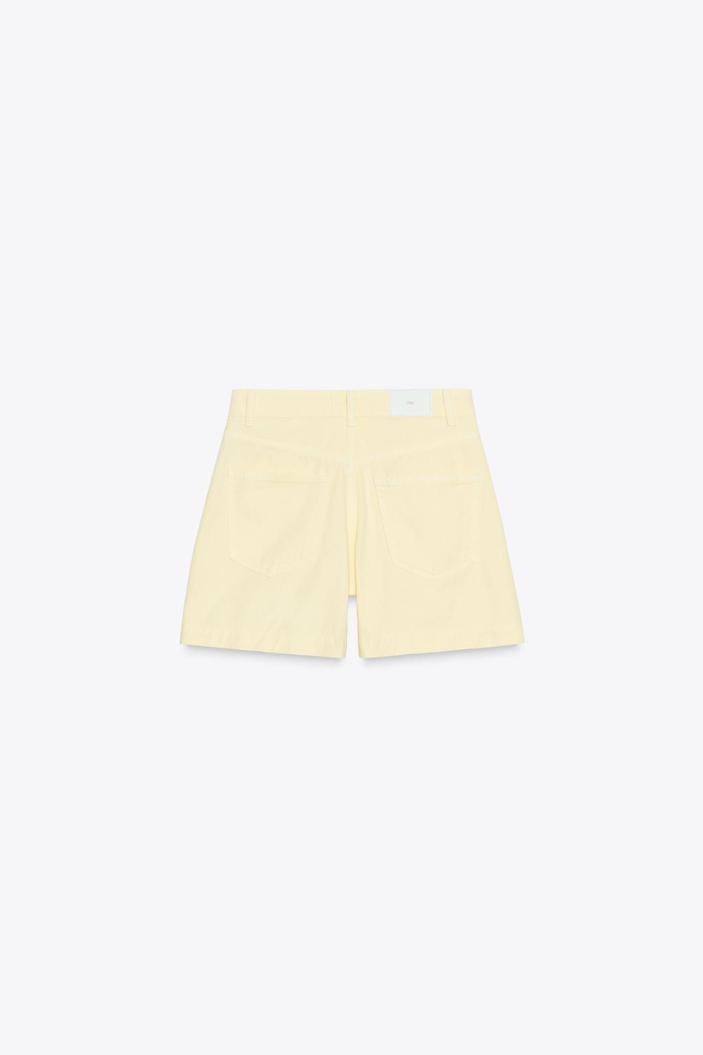 Z1975 HIGH-WAIST SHORTS WITH PATCH POCKETS - Zara фото 6