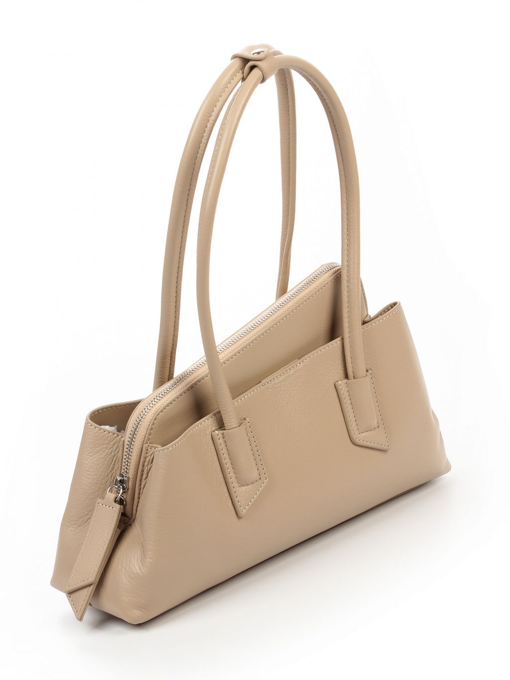 LACCOMA сумка АЛ3003-бежевый натуральная кожа хлопок  фото 4