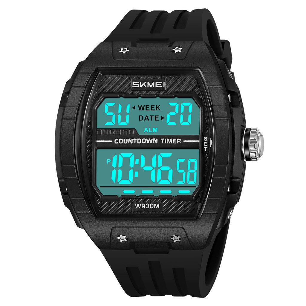 Часы наручные Skmei мужские электронные спортивные 2421black-white