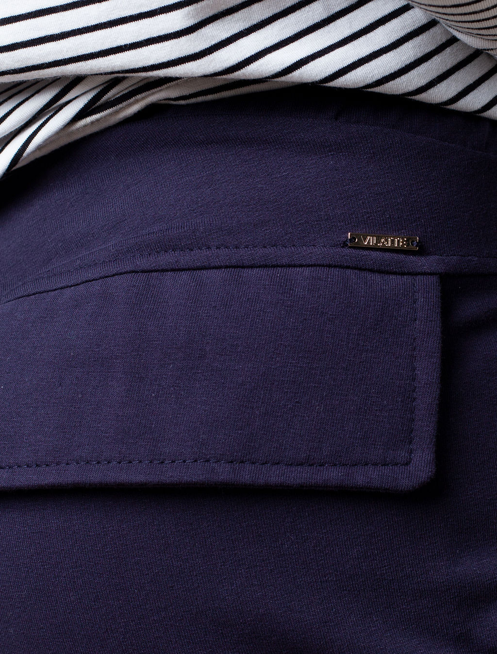 VILATTE / Брюки из тонкого футера с эластаном  фото 3