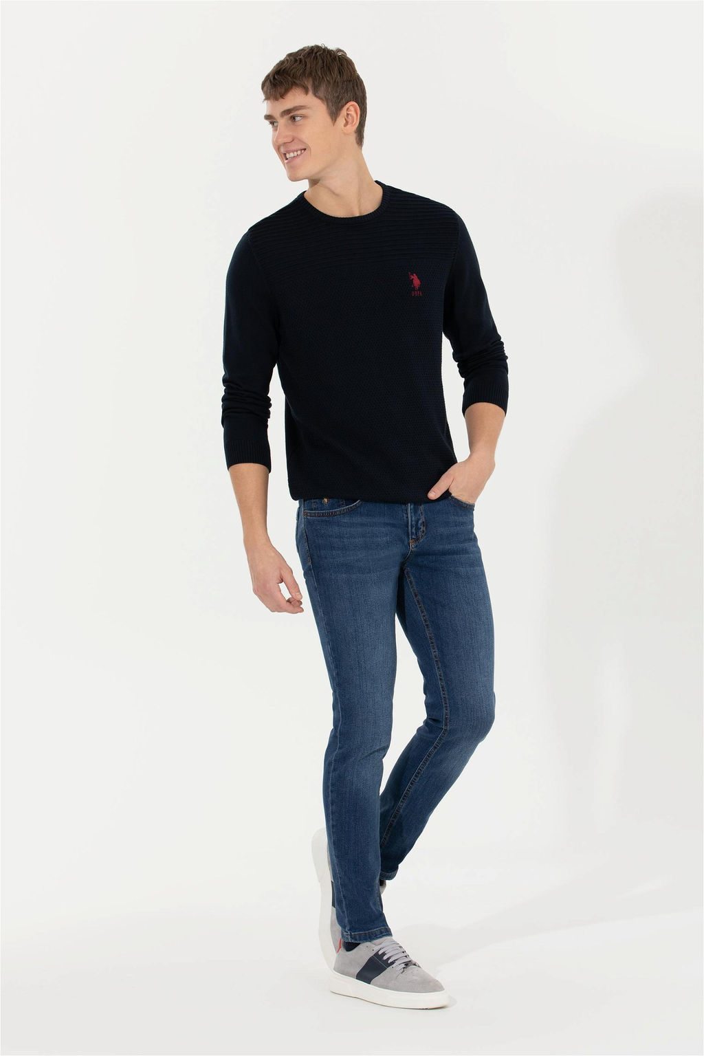 Мужские синие джинсовые брюки - U.s. polo assn фото 3
