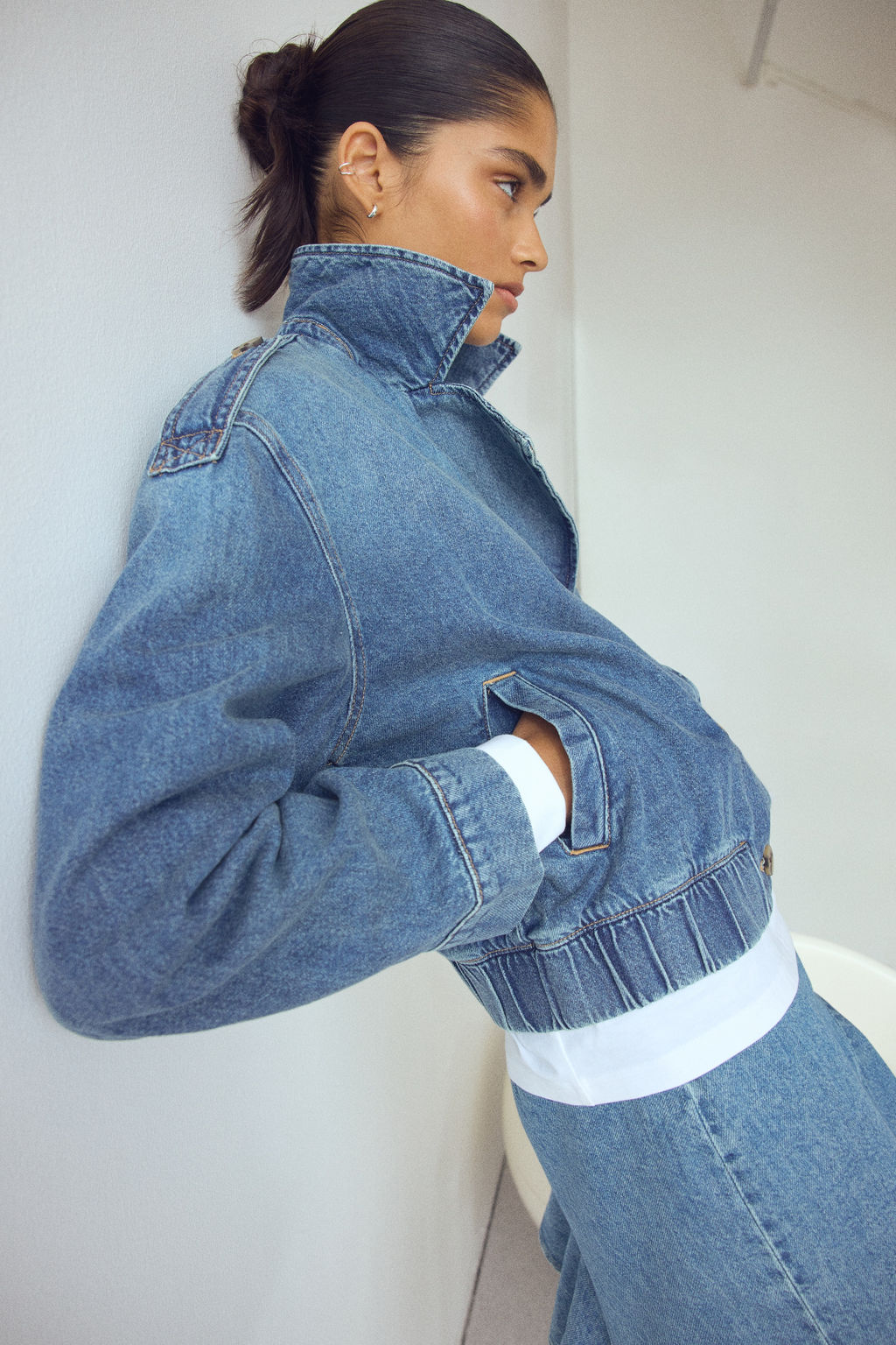Chaqueta denim cruzada - H&m фото 2