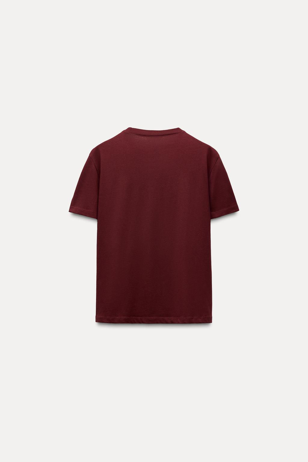 BASIC COTTON T-SHIRT - Zara фото 15