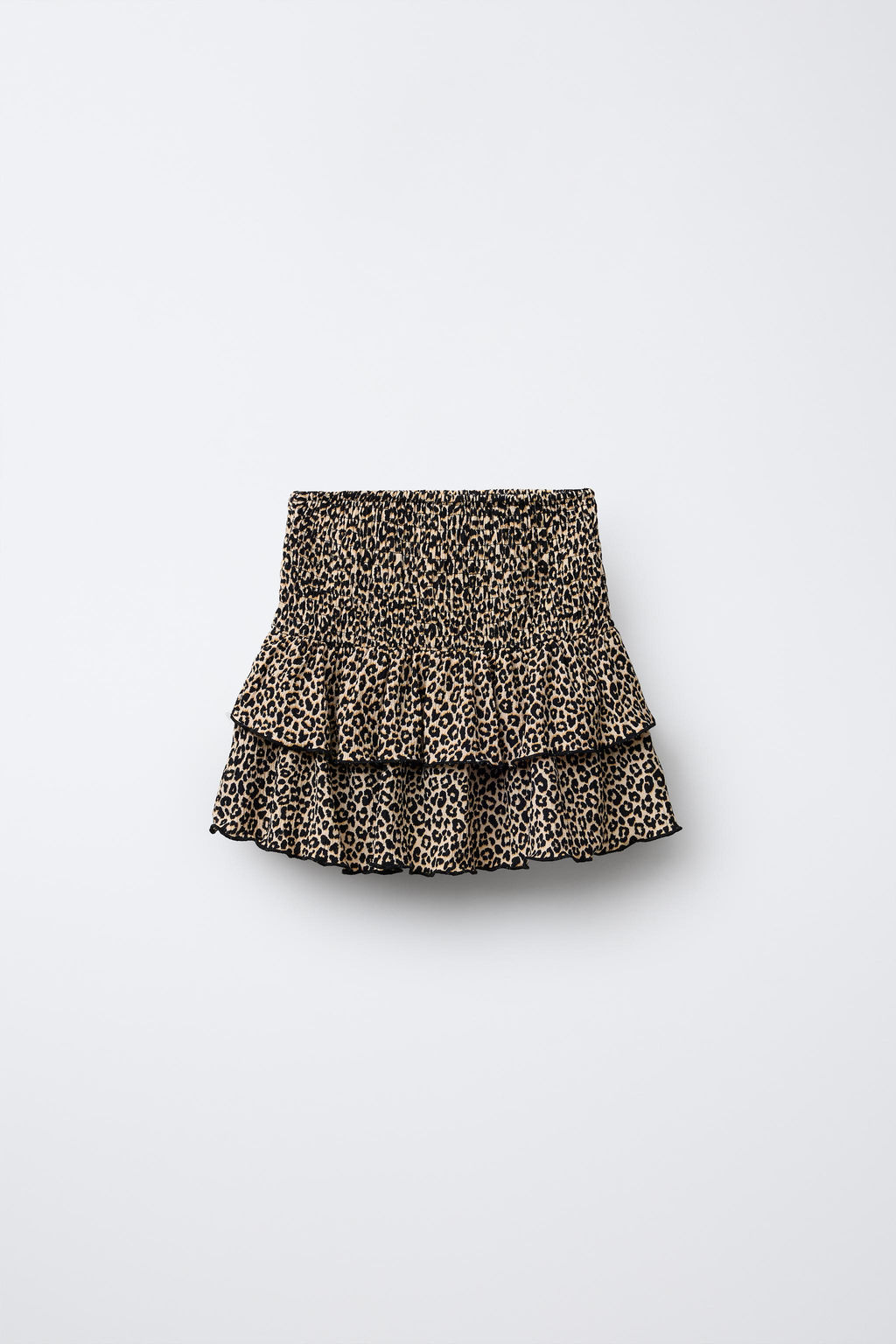 ANIMAL PRINT TEXTURED BERMUDA SKORT - Zara фото 2