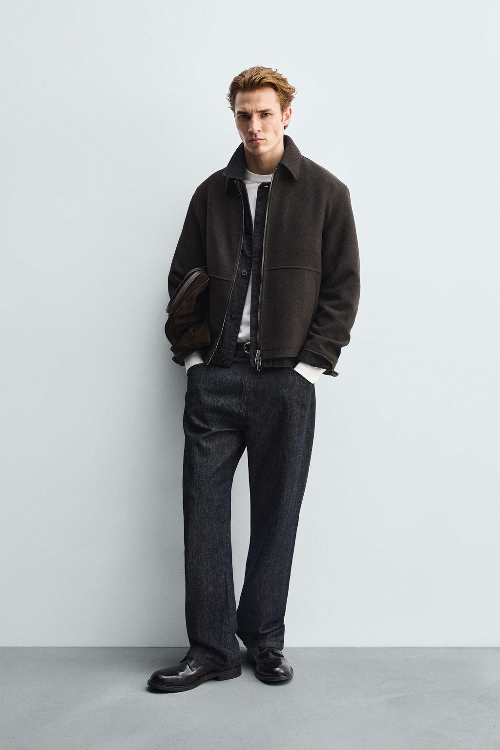 TEXTURED ZIP-UP JACKET
