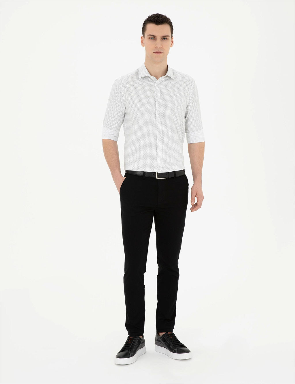 Ye_il Slim Fit Uzun Kollu G_mlek