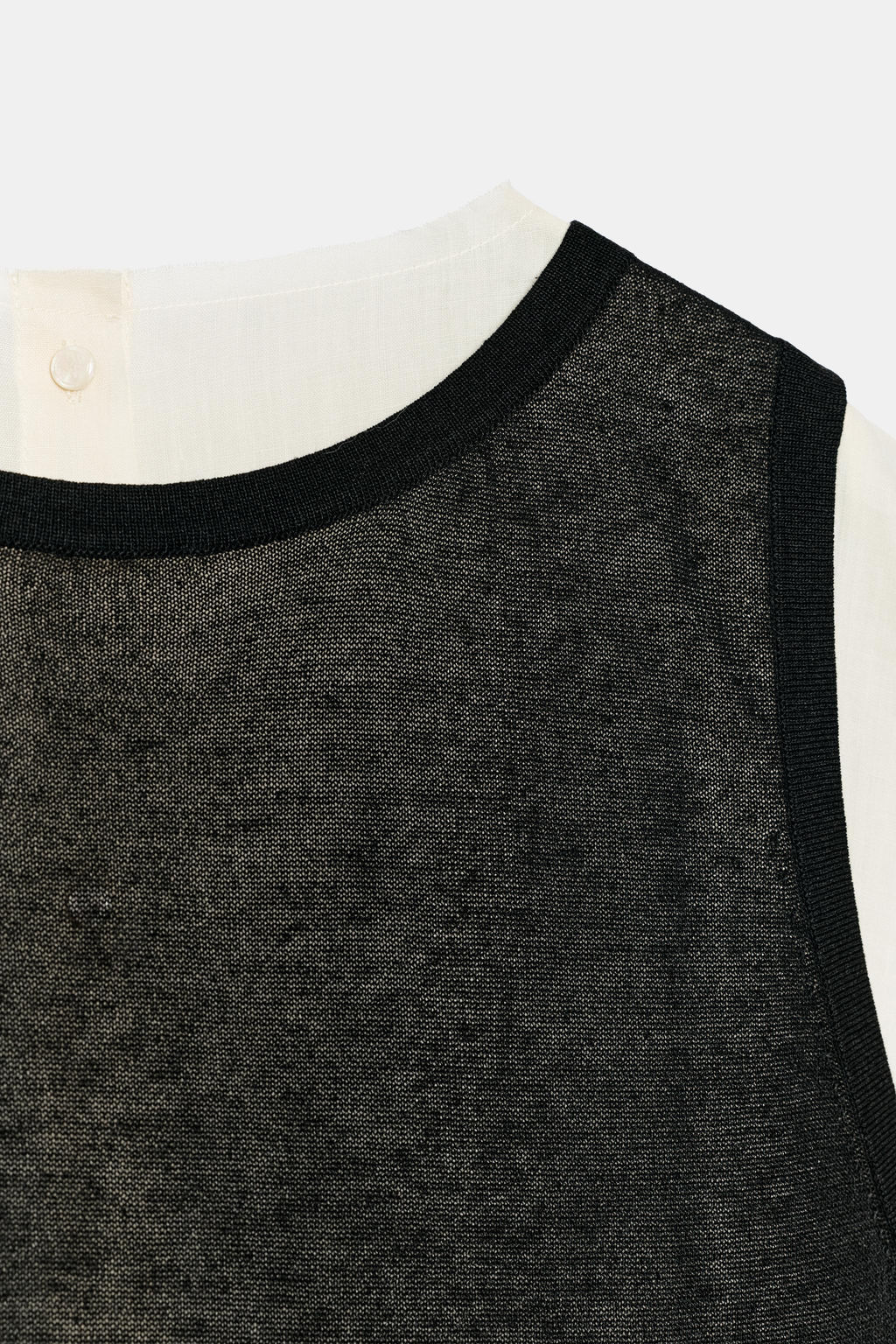 TOP PUNTO COMBINADO / Crudo / Negro - Zara фото 7