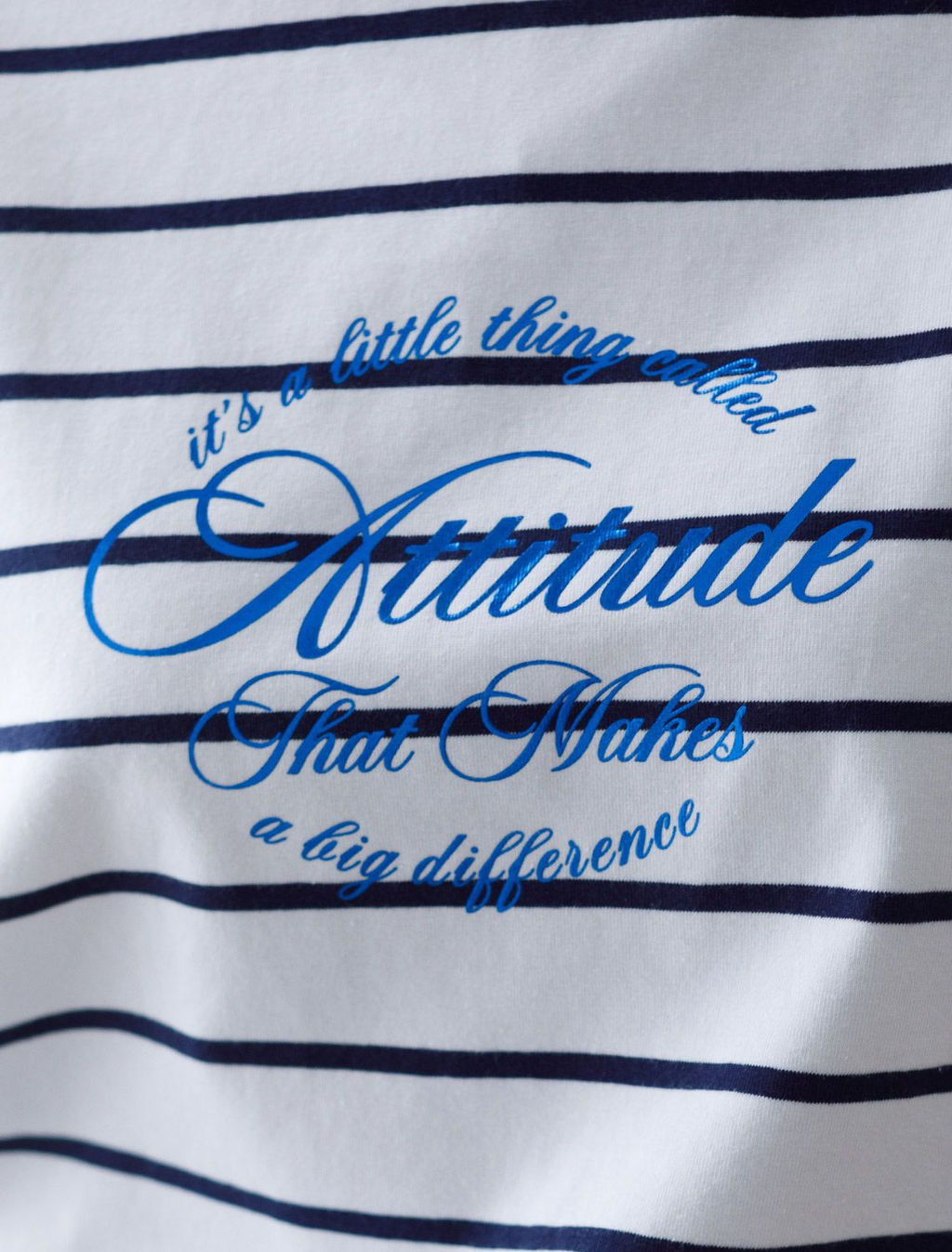 Лонгслив в полоску с принтом из премиального хлопка с эластаном - Vilatte фото 2