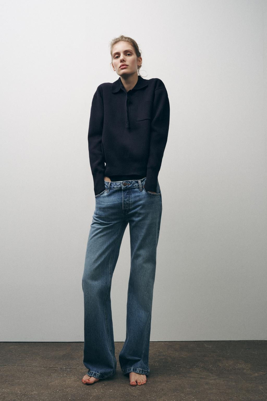 ZW COLLECTION BOOTCUT FULL LENGTH LOW RISE JEANS - Zara фото 2