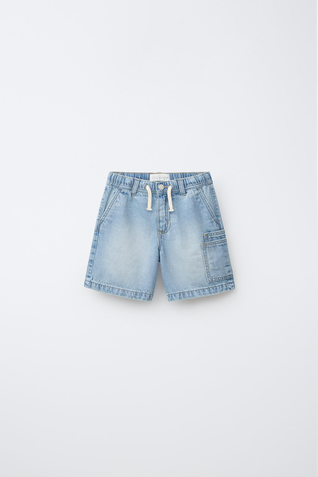 BERMUDA DENIM FLUIDA / Azul