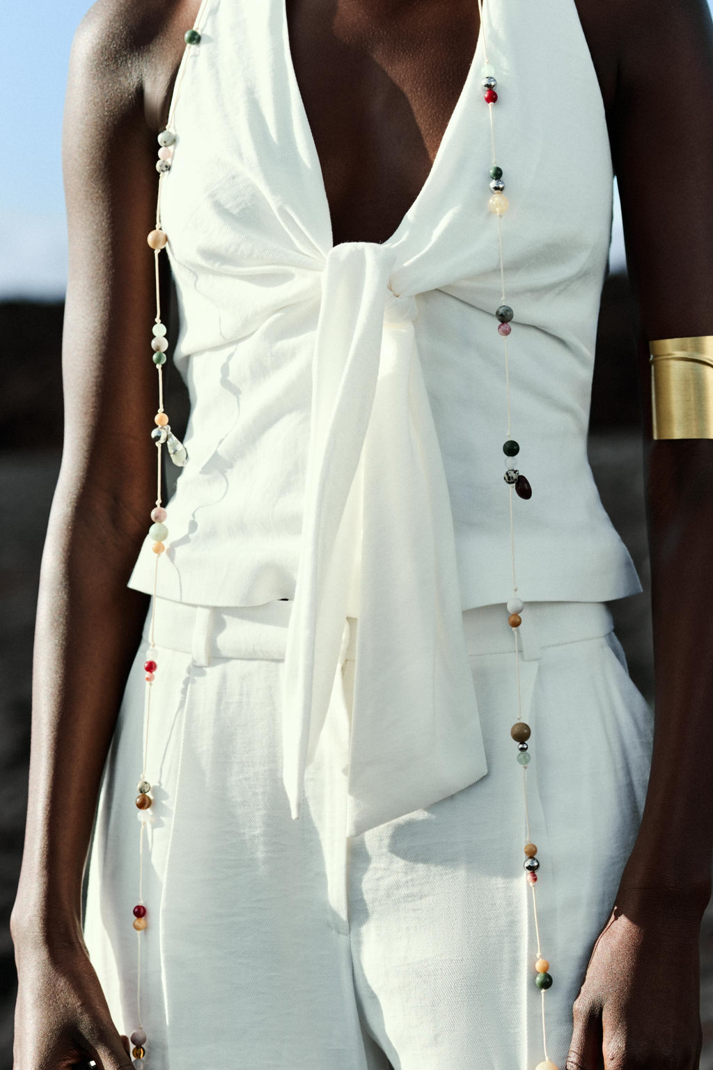 KNOT HALTER WAISTCOAT - Zara фото 3
