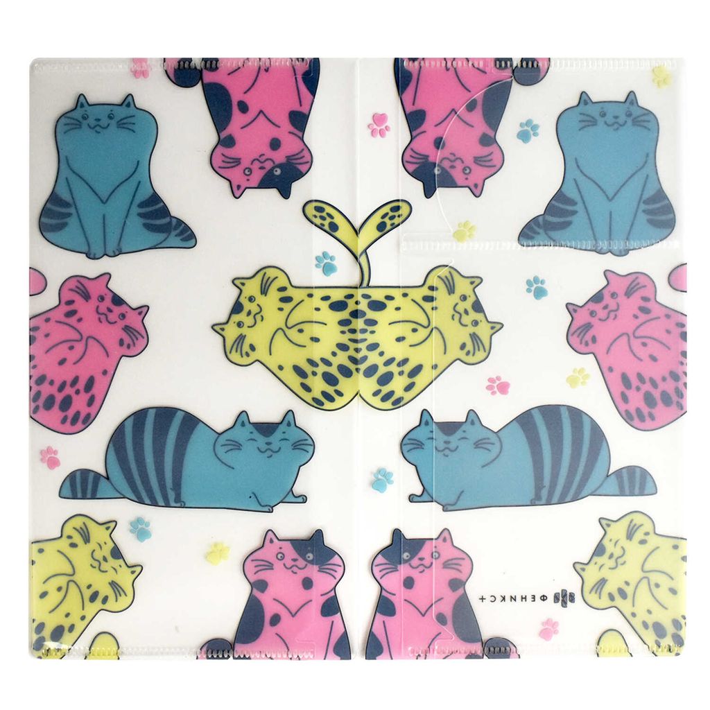 Цена за 2 шт. Папка для документов пластиковая арт. 53253/ 12 КОШКИ - Escalada фото 2