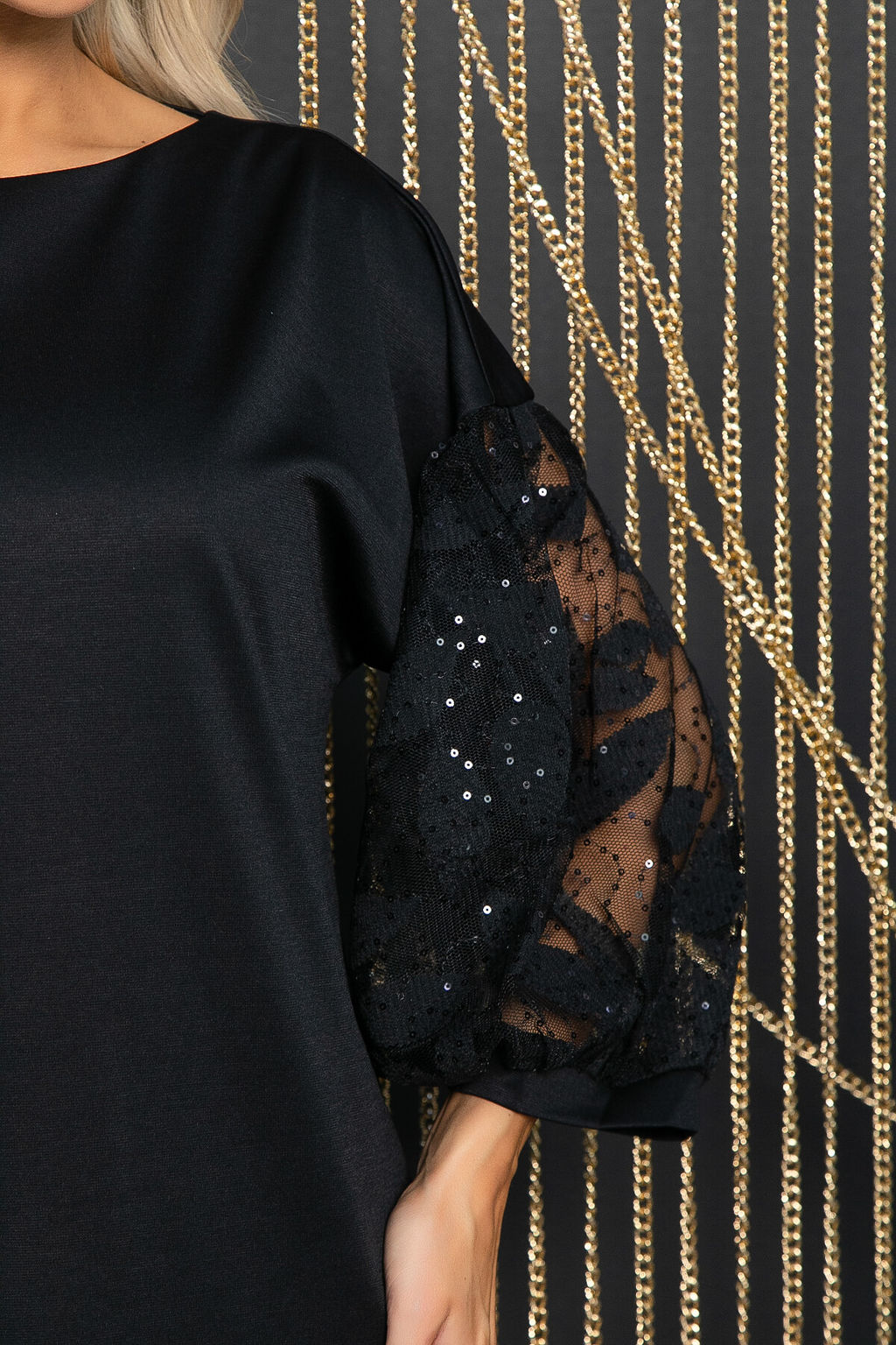 Платье Королева вечера (черное) П11588 - Lt collection фото 3