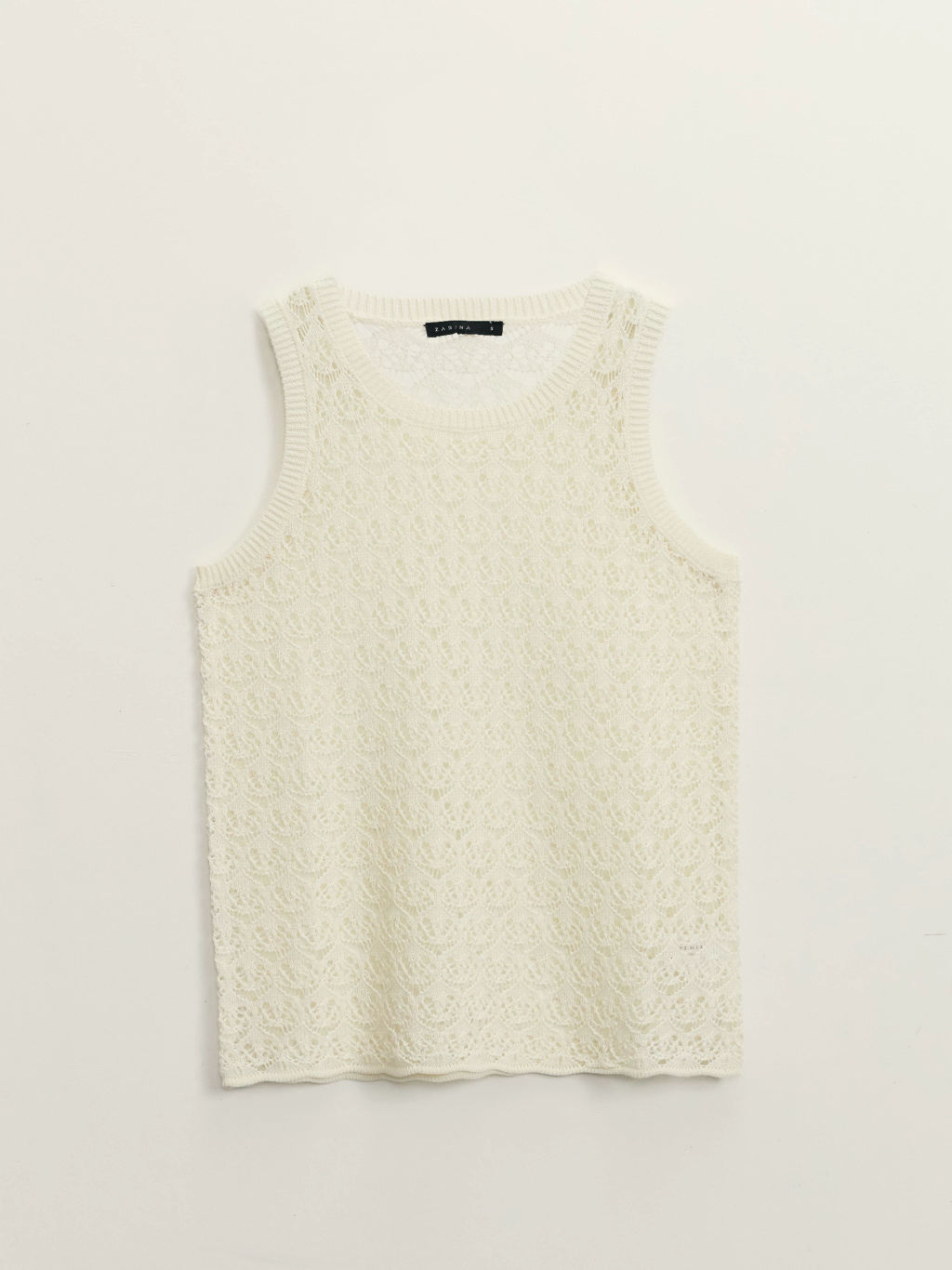 Топ ажурной вязки из вискозы / Zarina  фото 7