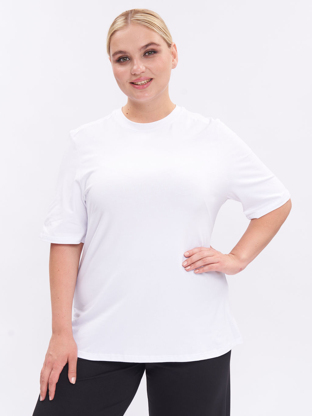 Футболка из хлопка FU21502WHT02 - Артесса фото 12