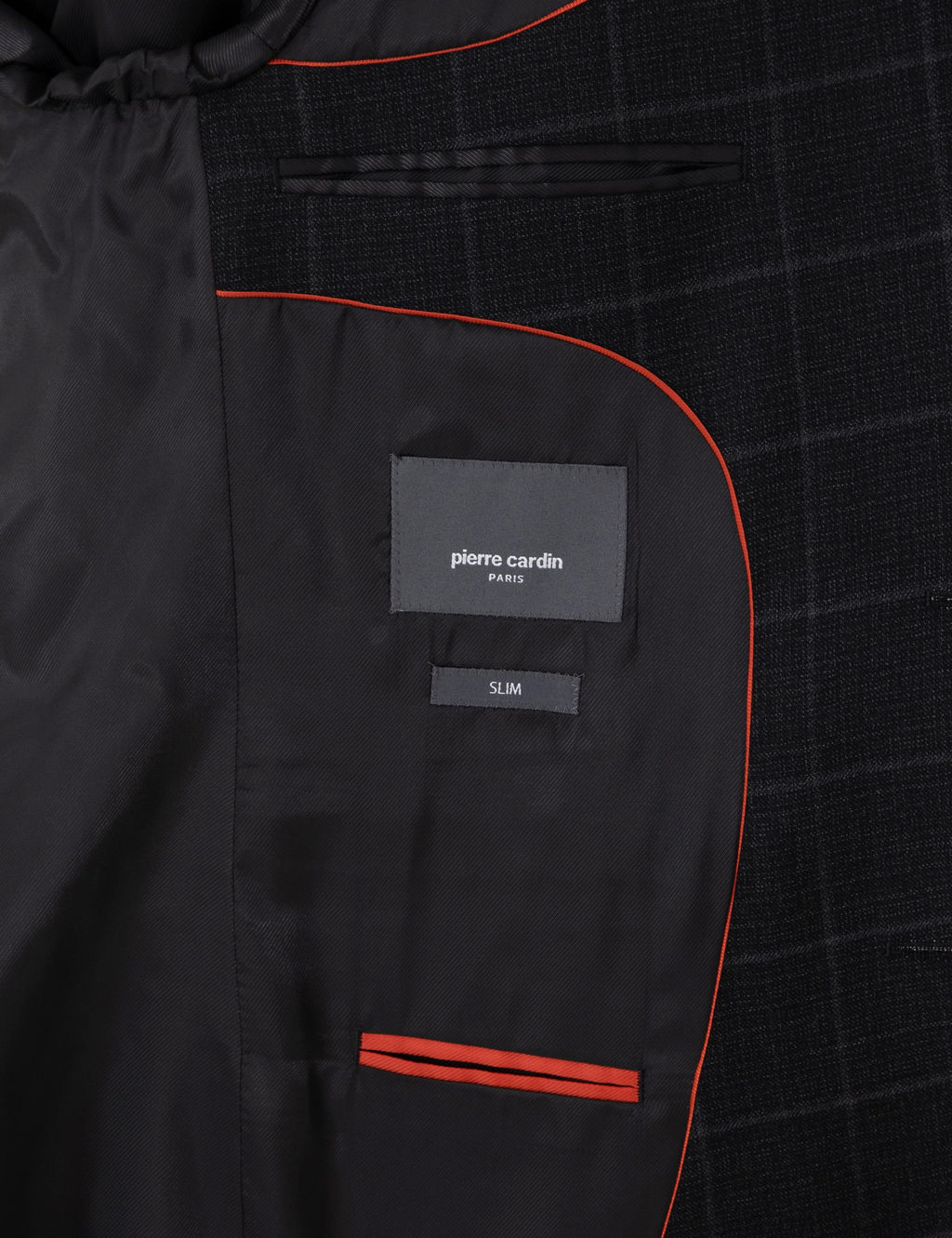 Siyah Slim Fit Ekose Y_nl_ Tak_m Elbise