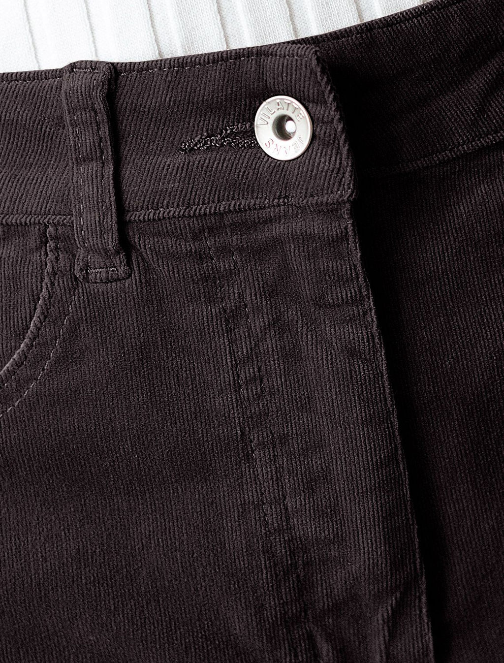 Брюки из эластичного микро-вельвета