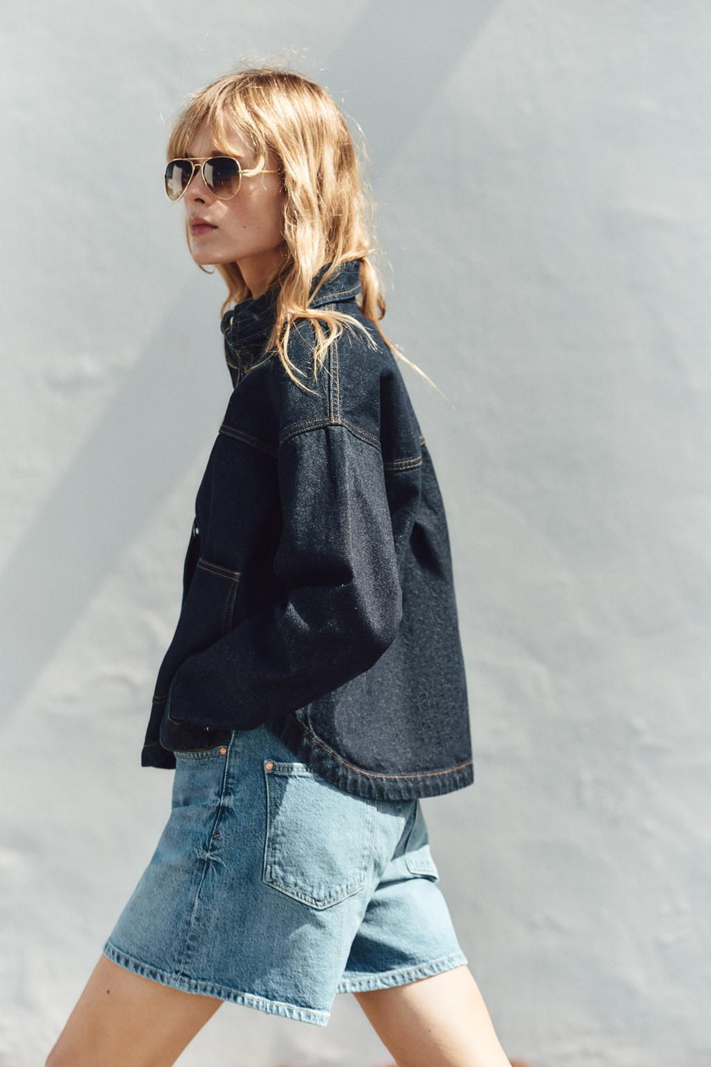 Z1975 DENIM JACKET WITH POCKETS - Zara фото 11
