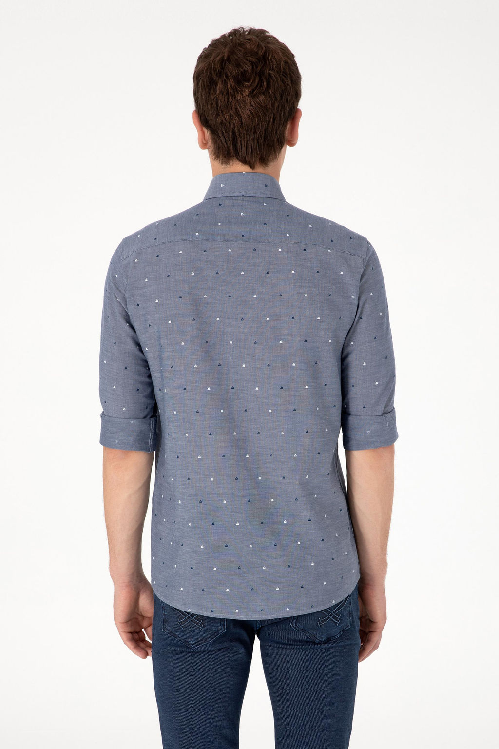 Erkek A__k Lacivert Uzun Kollu G_mlek Sepette S_rpriz _ndirim - U.s. polo assn фото 5